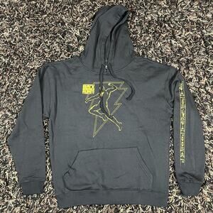 Black Adam Fight Black Pullover Hoodie Men’s Sz M New